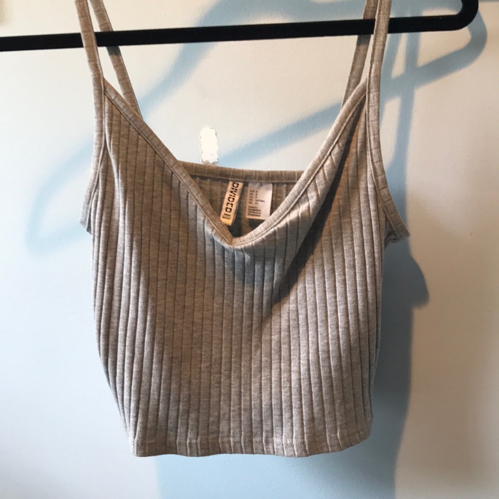 H&M gray crop top